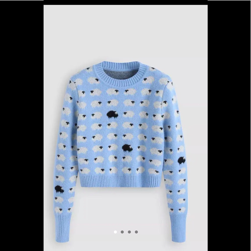 Counting sheep print sweater.